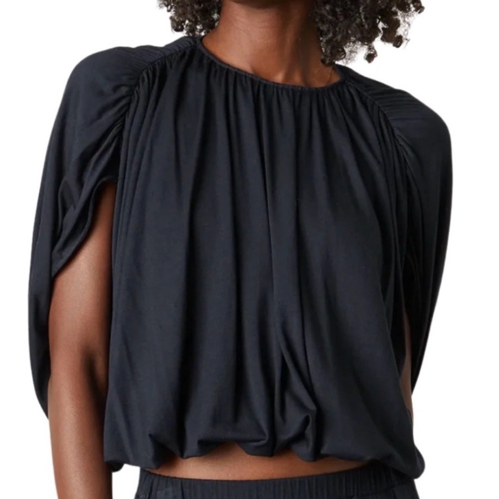 Velvet by Graham & Spencer Carmen Draped Shirt, XS